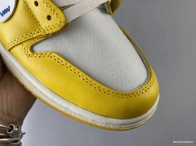 MaikeSneakers AQ0818-149 Air Yellow-Cone NRG Powder x Jordan White Dark Off-White 1 0708